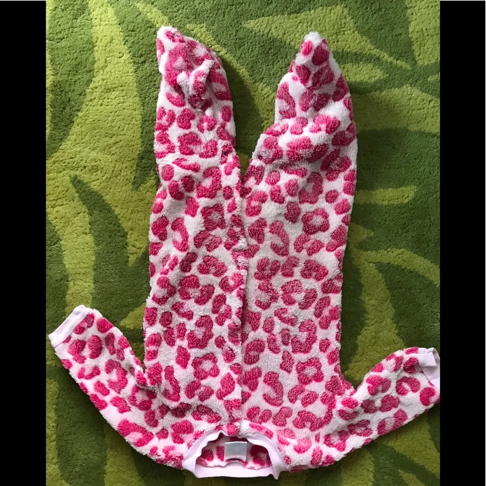 Pink cheetah warm onsie